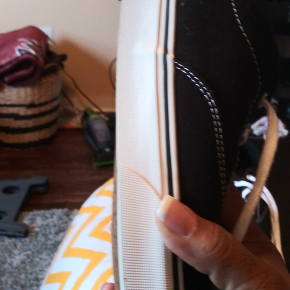 Women's VANS black and white size 10 - Picture 5 of 6